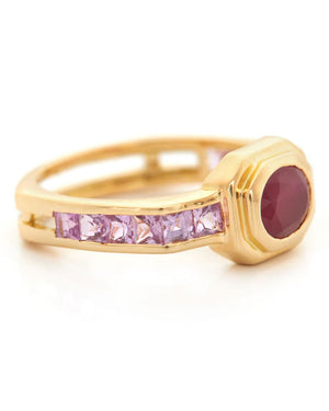Ruby and Pink Sapphire Circa Ring