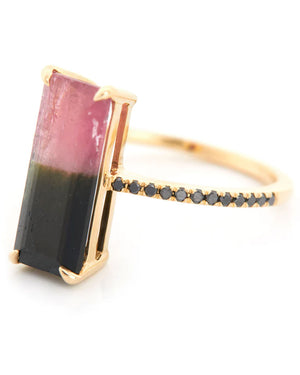 Watermelon Tourmaline Protection Ring