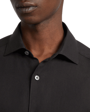 Black Solid Cashco Sportshirt