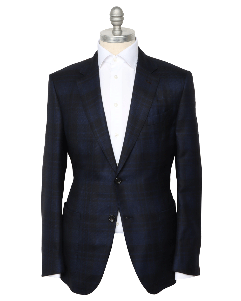 Black and Navy Plaid Sportcoat