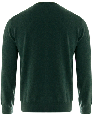 Dark Green Oasi Cashmere Crewneck Sweater