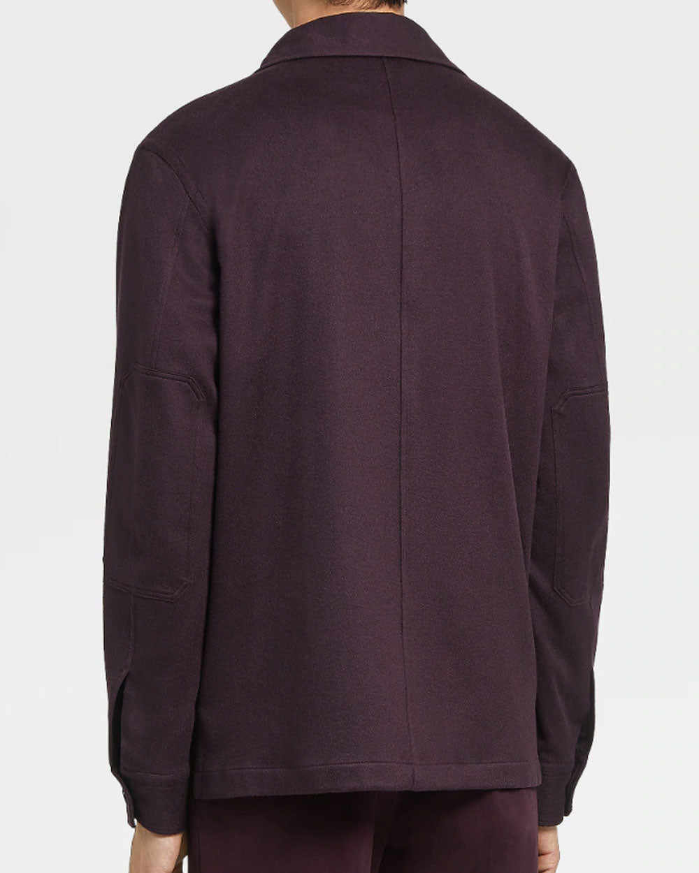 Dark Purple Cashmere Overshirt