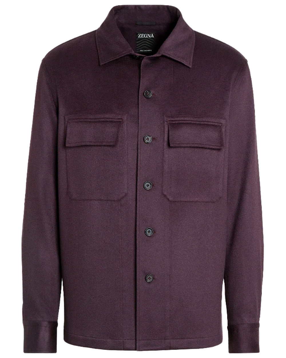 Dark Purple Cashmere Overshirt