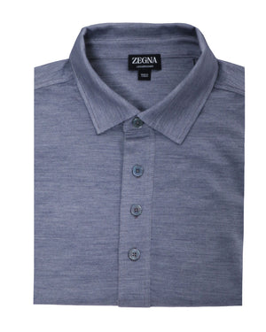 Navy Blue Four Button Polo