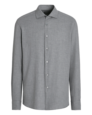 Grey Solid Cashco Sportshirt