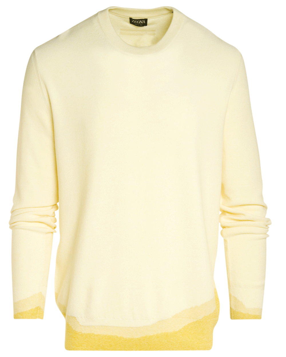 Light Yellow Gradient Crewneck Sweater