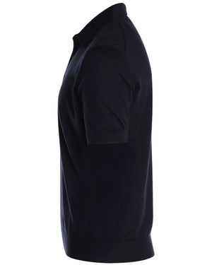 Navy Premium Cotton Short Sleeve Polo