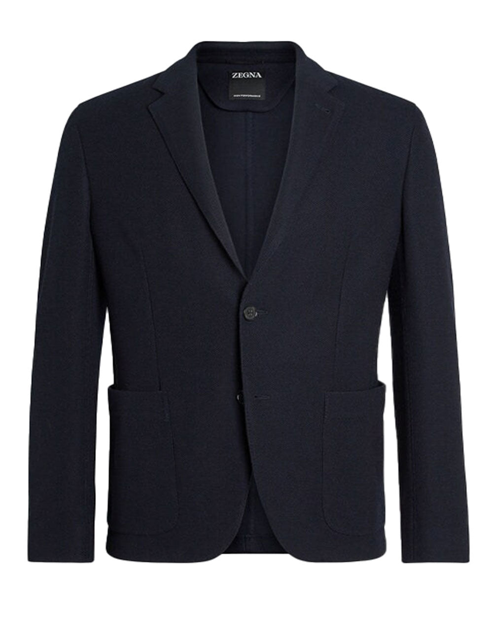 Navy Textured Jersey Sportcoat