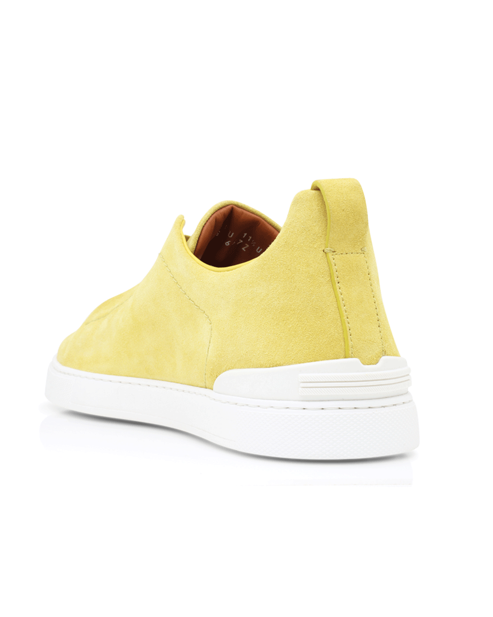 Suede Triple Stitch Sneaker in Yellow