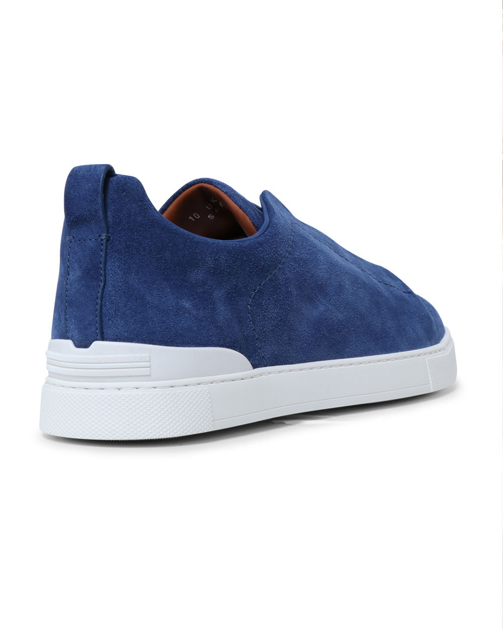 Utility Suede Triple Stitch Sneakers in Light Blue