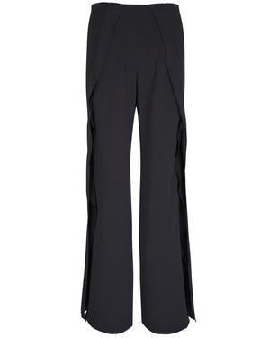 Black Recy Drape Fin Pant