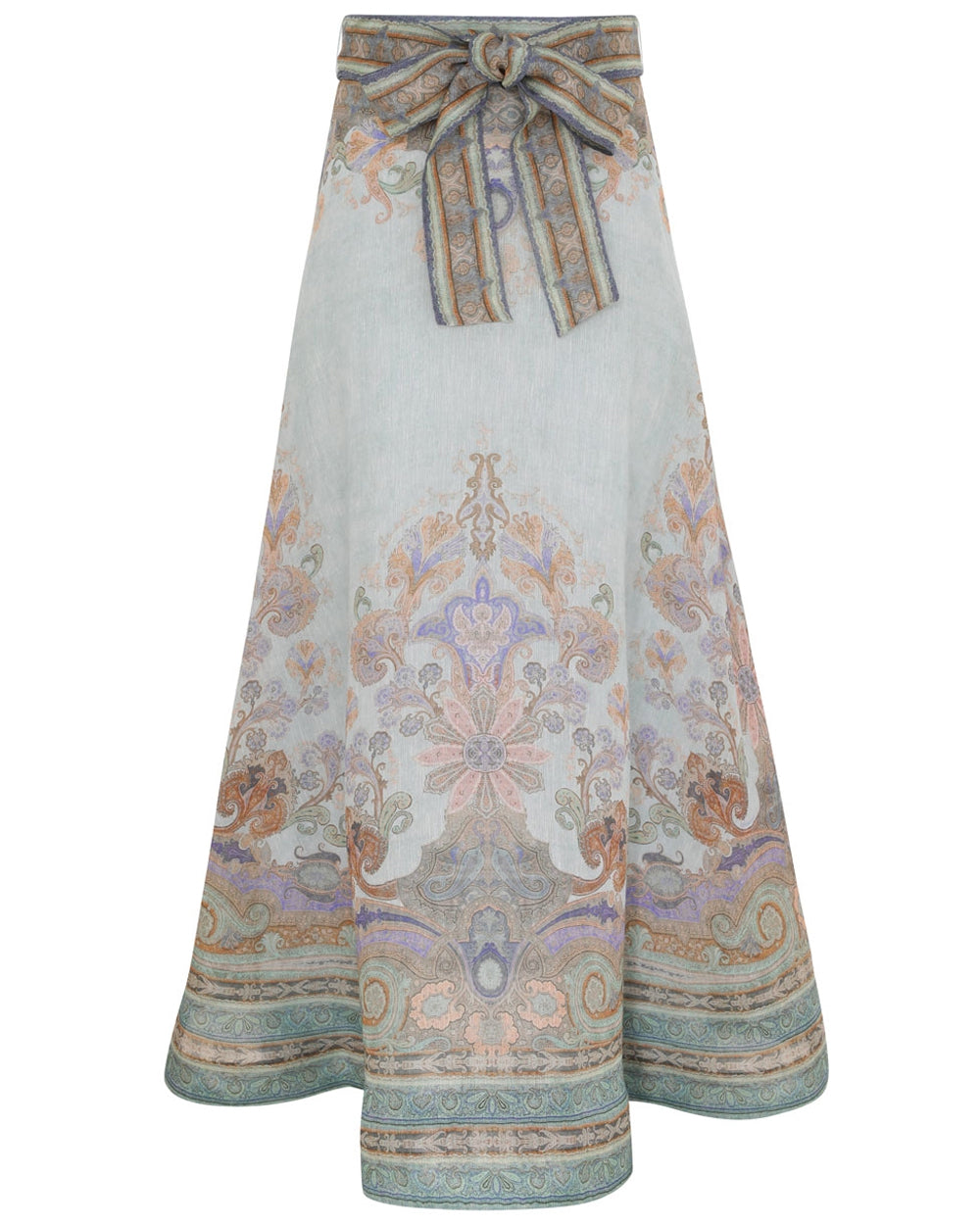 Blue Paisley Eden Maxi Skirt