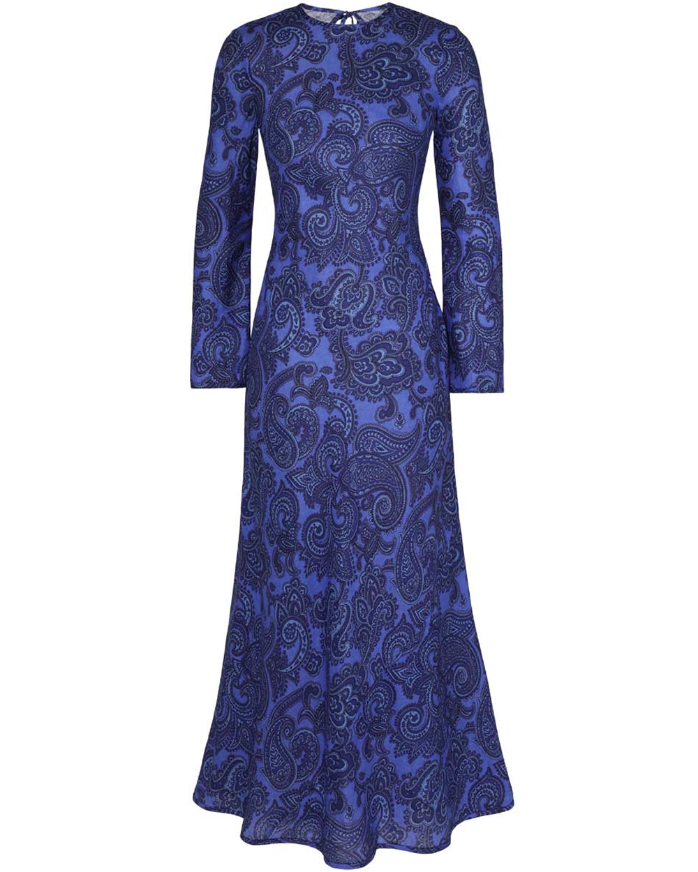 Blue Paisley Ottie Bias Dress