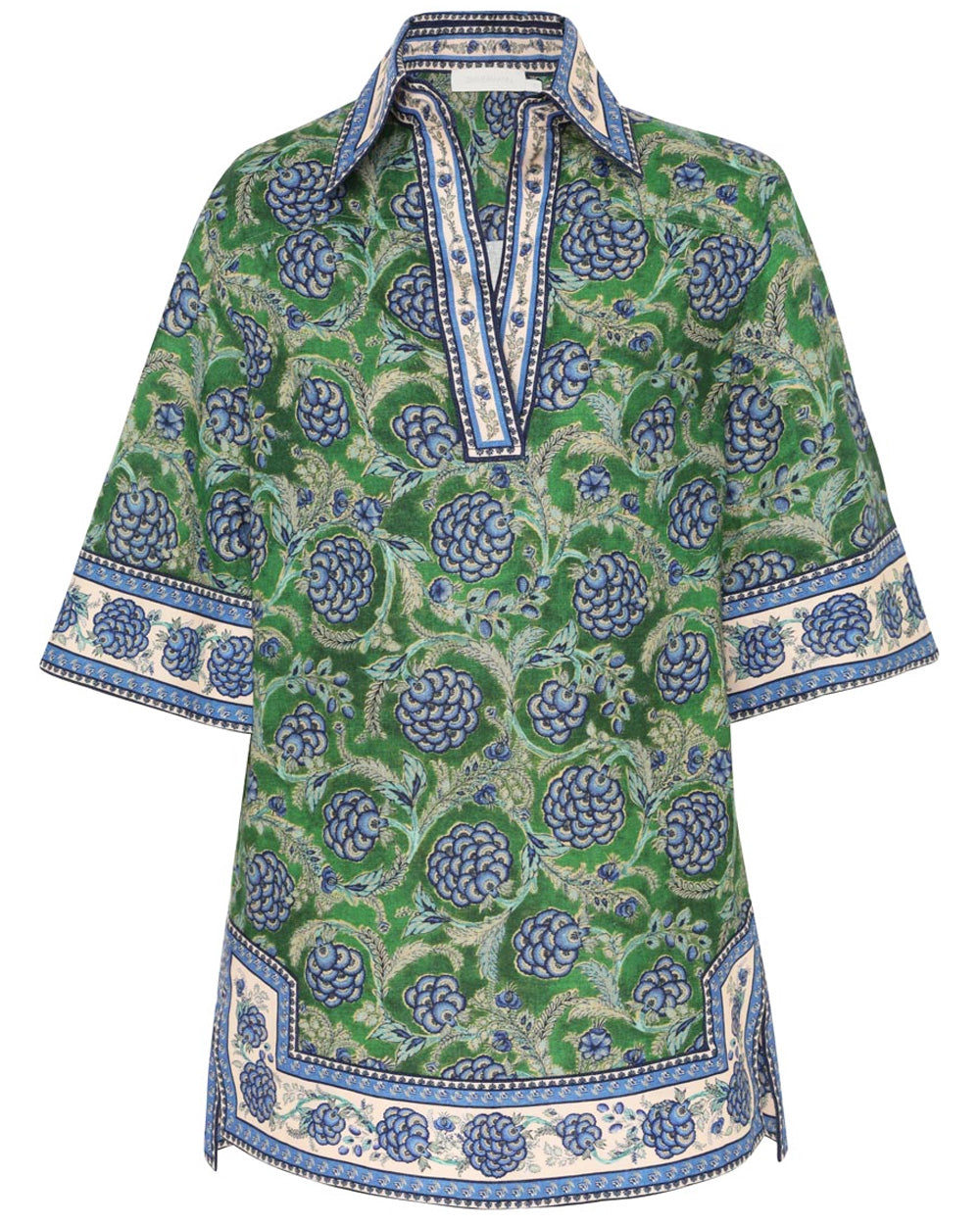 Green and Blue Junie Tunic Dress