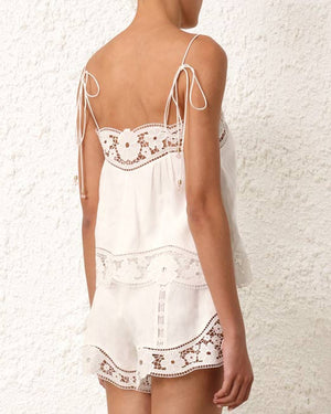 Ivory Broderie August Cami