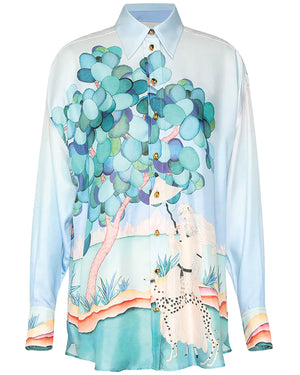 Madame Jade Illustration Oversized Shirt