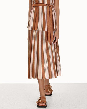 Multi Stripe Luminosity Skirt