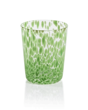Gigi Speckled Glass Tumbler in Green