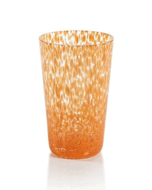 Gigi Speckled Highball Glass in Orange