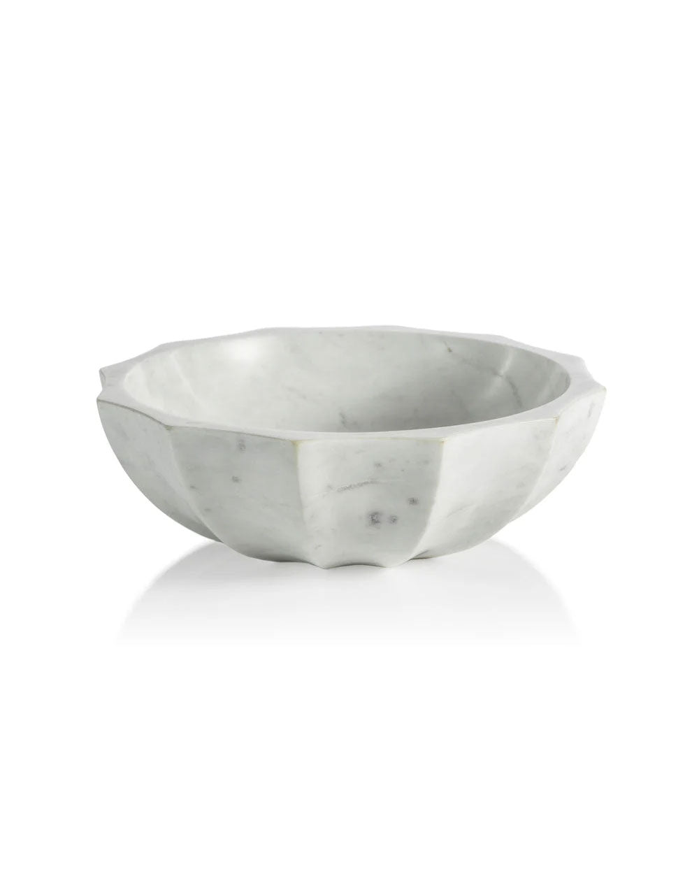 Kenzi Scalloped Marble Bowl