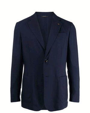 Navy Light Weight Single Breasted Cashmere