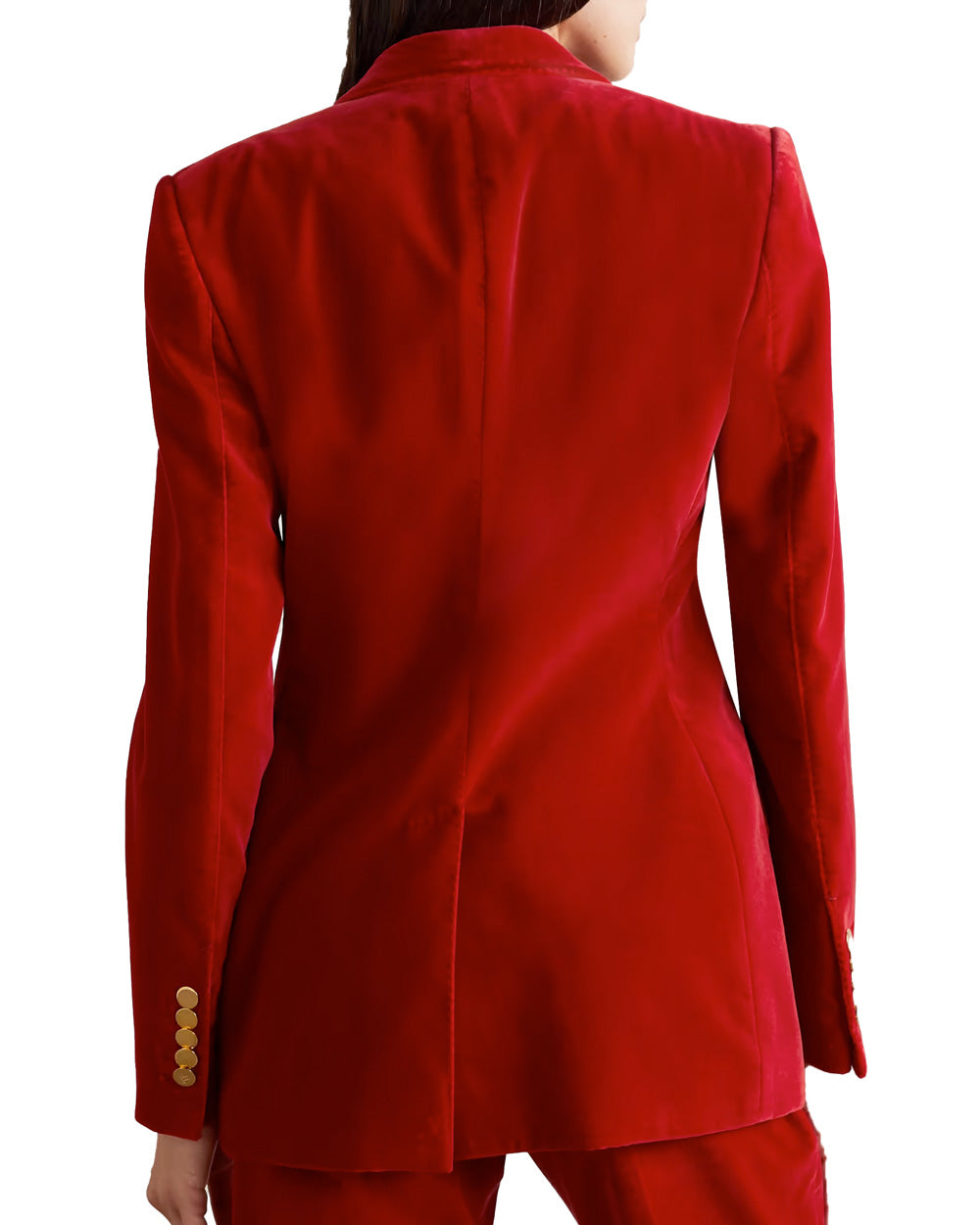 Jungle Red Cotton Velvet Jacket