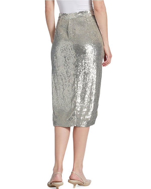 Silver Sequin Lover Skirt