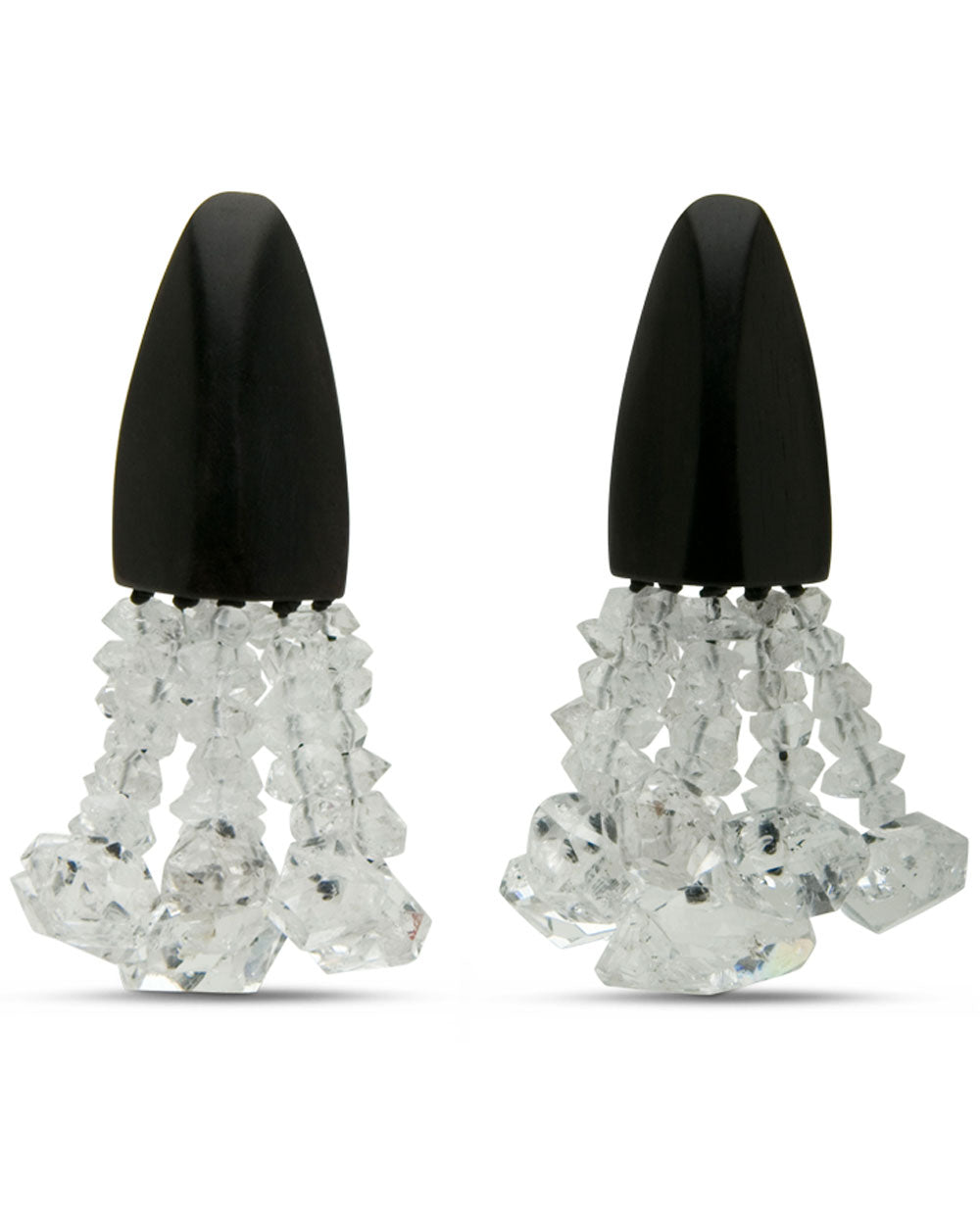 Ebony Crystal Drop Earrings