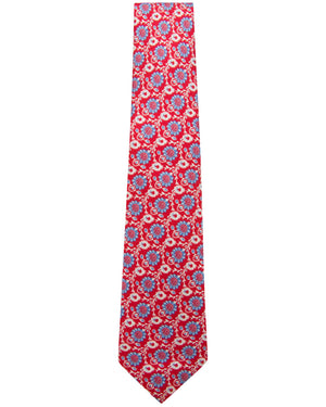 Red and Blue Foliage Tie