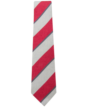 Red and Grey Stripe Tie