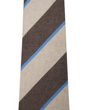 Beige and Brown Stripe Tie