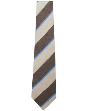 Beige and Brown Stripe Tie