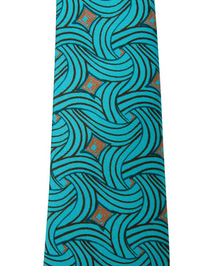 Aqua Abstract Tie