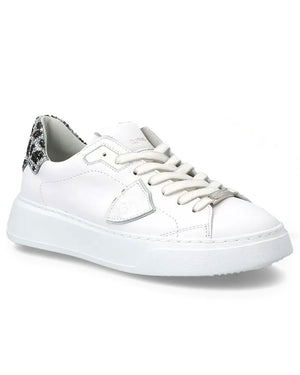 Temple Low Top Sneaker in White