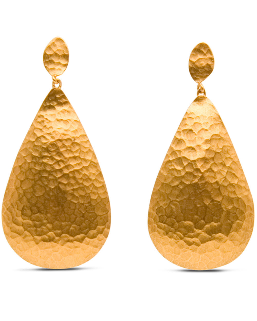 24k Yellow Gold Double Drop Earrings
