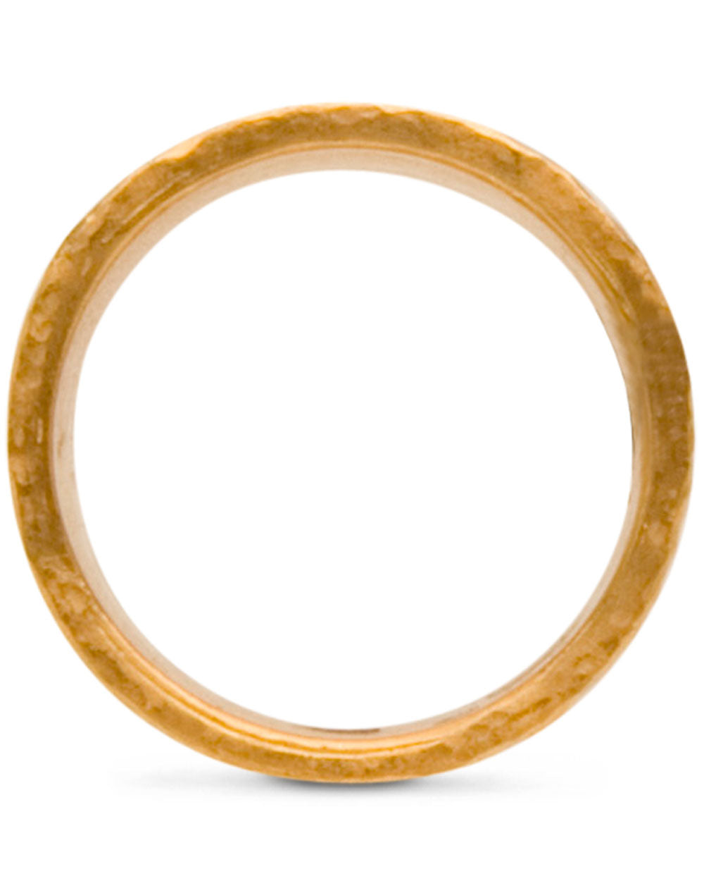 24k Yellow Gold Large Rattan Ring