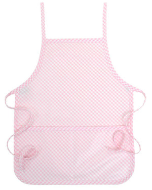 Wipeable Smock in Pink Check