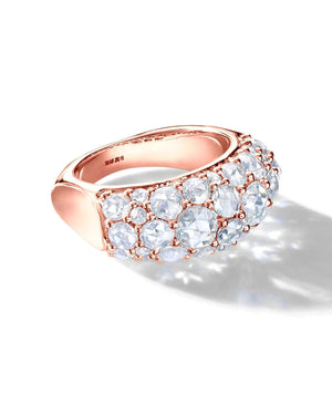 Rose Gold Diamond Cluster Ring