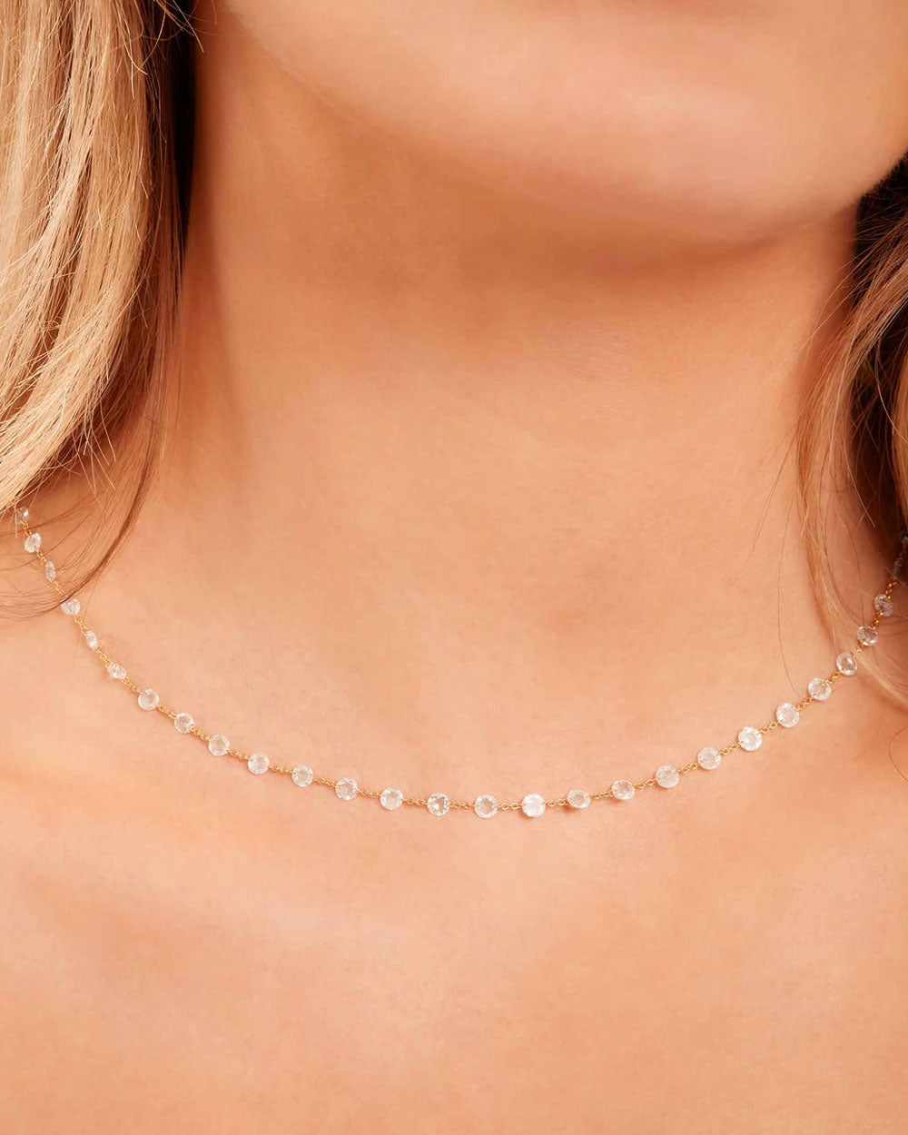 White Gold Ethereal Diamond 3-Link Chain Necklace