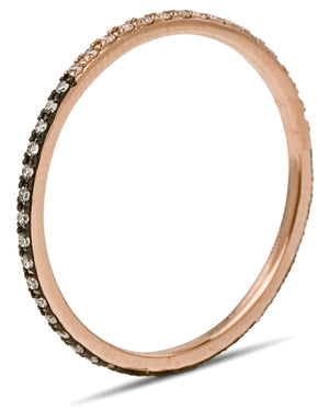 Rose Gold Tri Color Diamond Ring Band