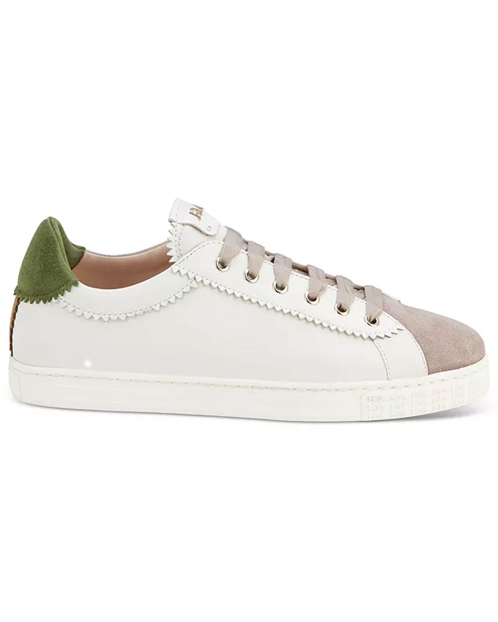 Sade Leather and Suede Sneaker in Olive