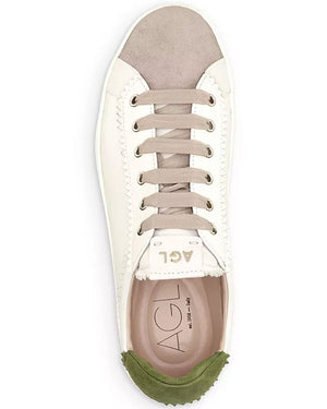 Sade Leather and Suede Sneaker in Olive