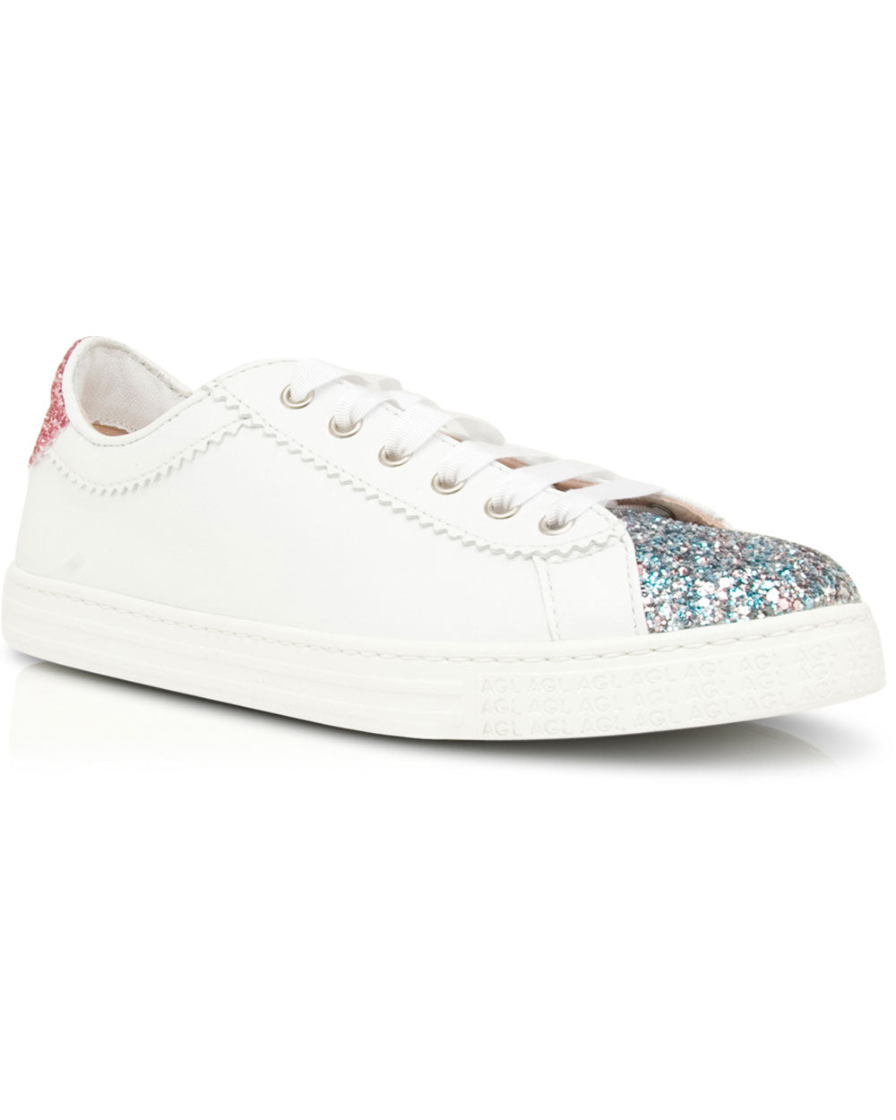 Sade Glitter Sneaker in Carbon and Pink