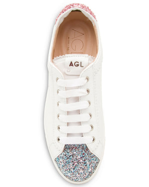 Sade Glitter Sneaker in Carbon and Pink