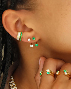 Emerald Orbit Earring