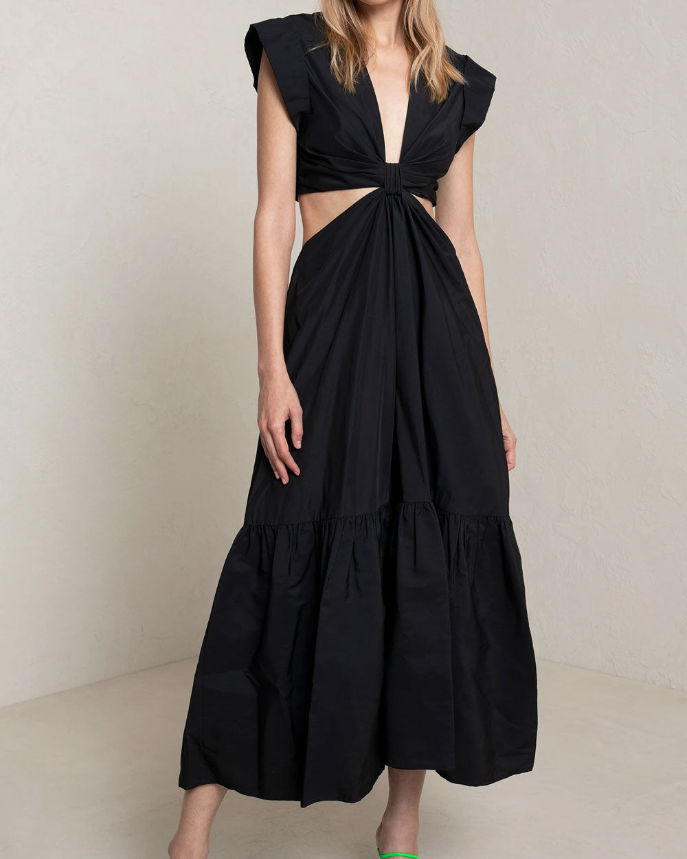 Black Alexandria Cutout Maxi Dress