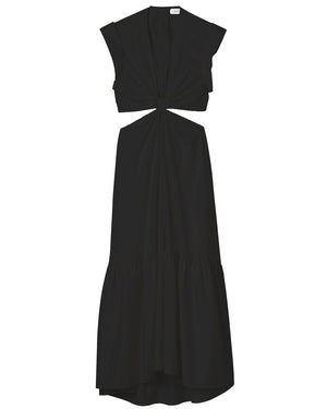 Black Alexandria Cutout Maxi Dress