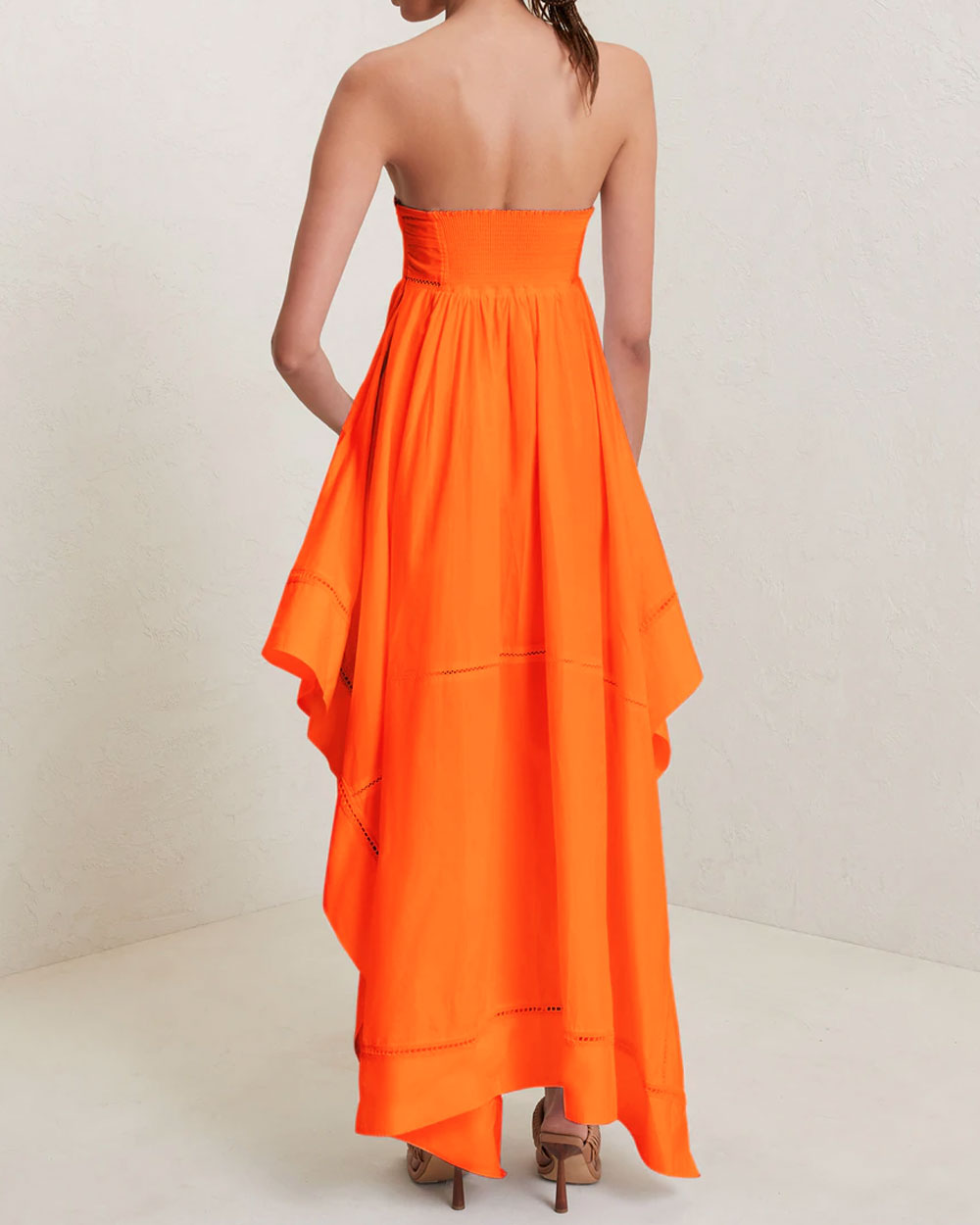 Citrus Handkerchief Blanca Midi Dress