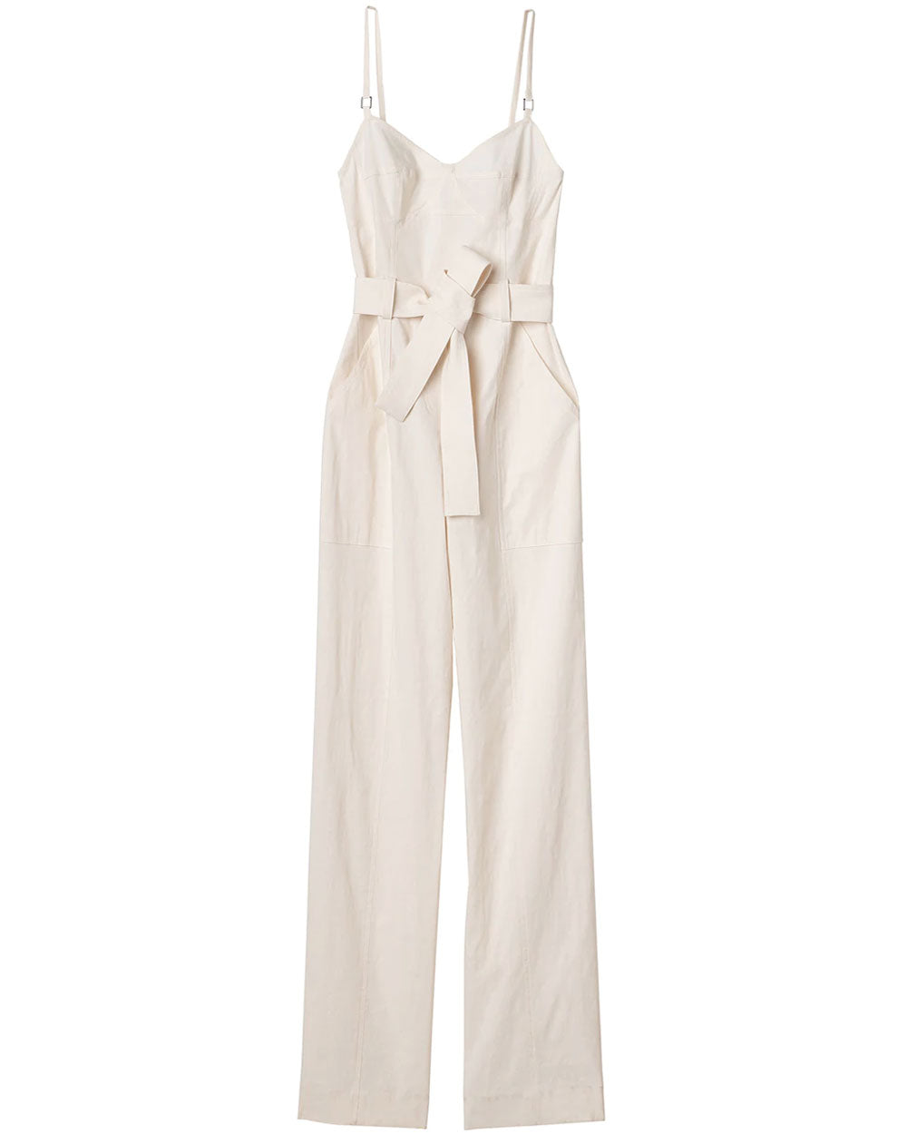 A.L.C. Glace Belted Linen Mila Jumpsuit – Stanley Korshak