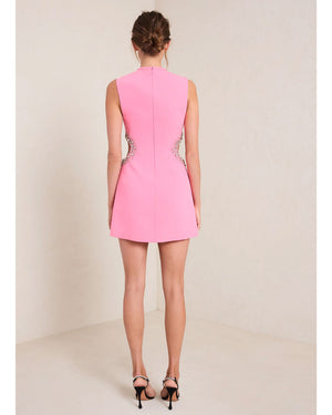 Grapefruit Skye Embellished Mini Dress